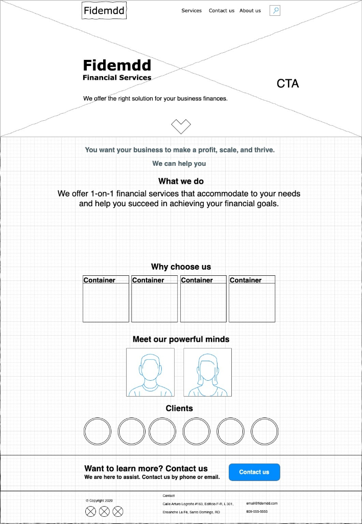 Editorial layout for depth